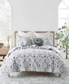 Levtex Maeve Vine Tile Reversible 2-pc. Quilt Set, Twin/twin Xl In Gray
