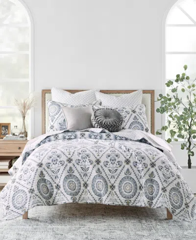 Levtex Maeve Vine Tile Reversible 2-pc. Quilt Set, Twin/twin Xl In Gray