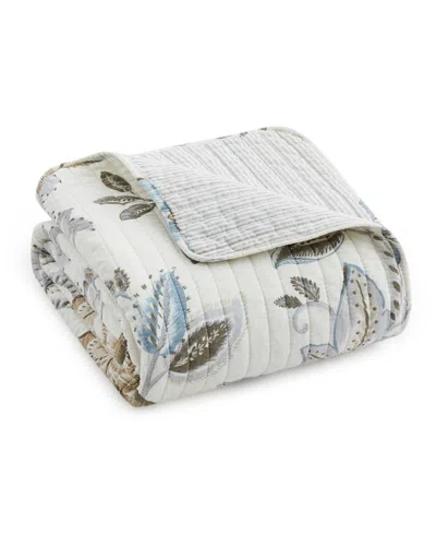 Levtex Maileen Reversible Quilted Throw, 50" X 60" In White