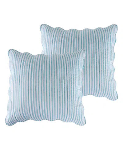 Levtex Martha Stripe 2-pc. Sham Set, European In Blue