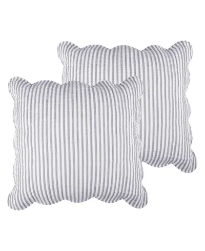 Levtex Martha Stripe 2-pc. Sham Set, European In Gray