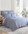 Levtex Martha Stripe Reversible 2-pc. Quilt Set, Twin/twin Xl In Blue