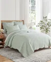 Levtex Martha Stripe Reversible 2-pc. Quilt Set, Twin/twin Xl In Green