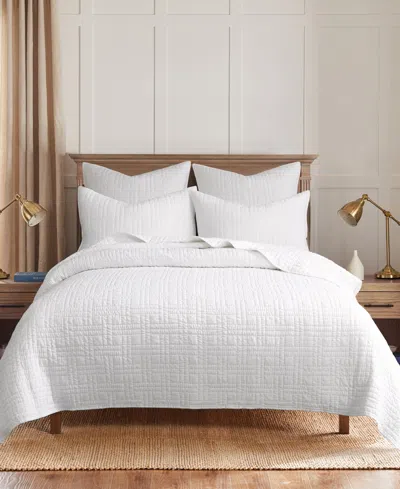 Levtex Melange Stitch Stitching 3-pc. Quilt Set, King/california King In White