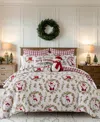 Levtex Merry Bright Pine Plaid Reversible 2-pc. Quilt Set, Twin/twin Xl In Red