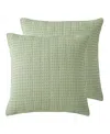 Levtex Mills Waffle 2-pc. Sham Set, European In Green