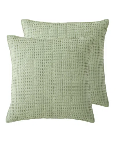 Levtex Mills Waffle 2-pc. Sham Set, European In Green