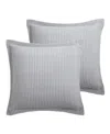 Levtex Mills Waffle 2-pc. Sham Set, European In Grey