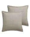 Levtex Mills Waffle Euro Sham - Set Of 2 In Taupe