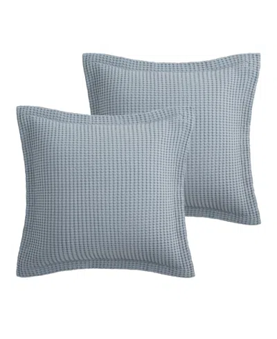 Levtex Mills Waffle 2-pc. Sham Set, European In Blue