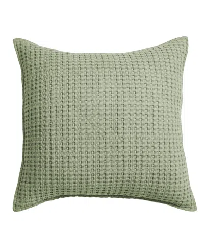 Levtex Mills Waffle Decorative Pillow, 20" X 20" In Desert Sage