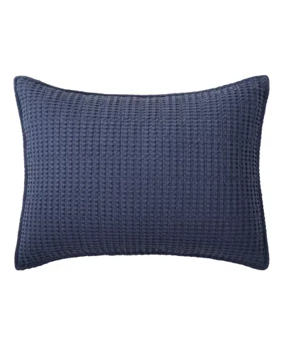 Levtex Mills Waffle Sham, Standard In Blue