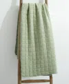 Levtex Mills Waffle Stitched Quilted Throw, 60" X 50" In Desert Sage