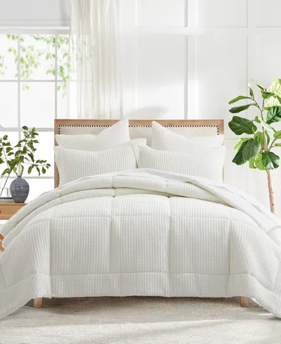 LEVTEX MILLS WAFFLE TEXTURED 2-PC. COMFORTER SET, TWIN/TWIN XL