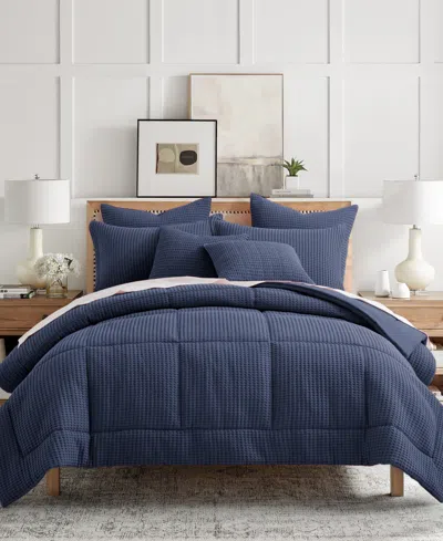 LEVTEX MILLS WAFFLE TEXTURED 2-PC. COMFORTER SET, TWIN/TWIN XL