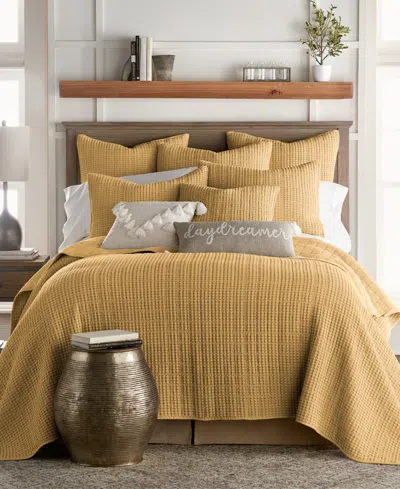 Levtex Mills Waffle Textured 2-pc. Quilt Set, Twin/twin Xl In Yellow