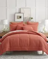 Levtex Mills Waffle Textured 3-pc. Comforter Set, Full/queen In Clay