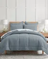 Levtex Mills Waffle Textured 3-pc. Comforter Set, Full/queen In Slate Blue