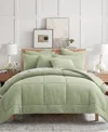 Levtex Mills Waffle Textured 2-pc. Duvet Cover Set, Twin/twin Xl In Green