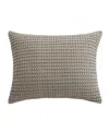 Levtex Mills Waffle Textured Decorative Pillow, 14" X 18"