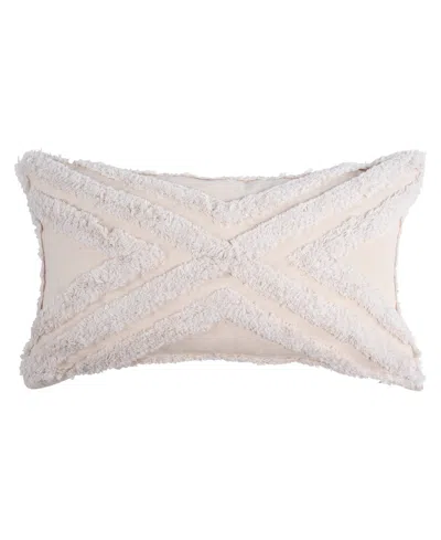 Levtex Mona Tufted Pattern Decorative Pillow, 12" X 20"