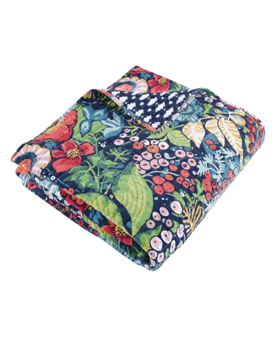 Levtex Night Garden Reversible Quilted Throw, 50" X 60" In Multi