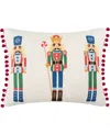 Levtex Nutcracker Printed Decorative Pillow, 14" X 18" In Multi Color