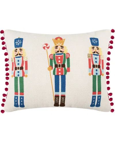 Levtex Nutcracker Printed Decorative Pillow, 14" X 18" In Multi Color