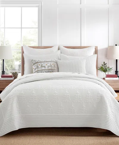Levtex O Christmas Tree Stitching 2-pc. Quilt Set, Twin/twin Xl In White