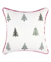 Levtex Patchwork Pine Applique Decorative Pillow, 18" X 18" In Cream