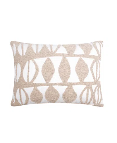 Levtex Pickford Crewel Stitch Decorative Pillow, 14" X 18" In Natural