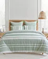 Levtex Pickford Dotted Stripe 2-pc. Duvet Cover Set, Twin/twin Xl In Green