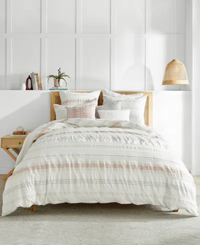 Levtex Pickford Tribal Stripe 2-pc. Duvet Cover Set, Twin/twin Xl In Pink