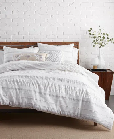 Levtex Pickford Tribal Stripe 3-pc. Duvet Cover Set, Full/queen In Natural