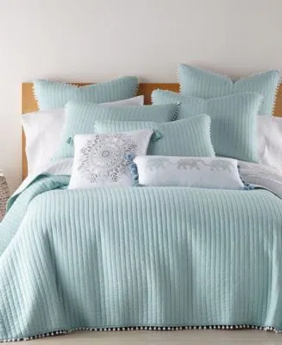 Levtex Pom Pom Quilts In Blue