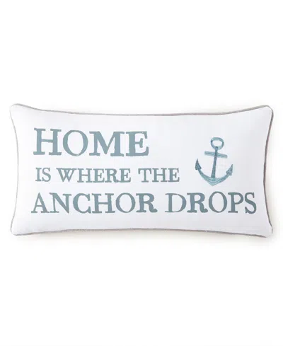 Levtex Provincetown Decorative Pillow, 12" X 24" In White