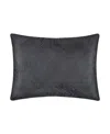Levtex Washed Linen Quilted Sham, King In Charcoal