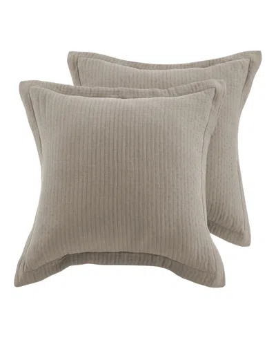 Levtex Reeded 2-pc. Sham Set, European In Brown