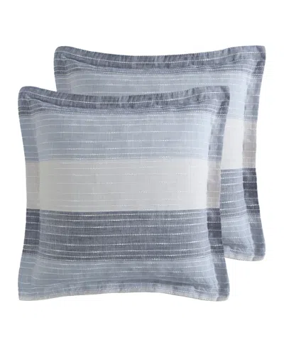 Levtex Sand Stripes 2-pc. Sham Set, European In Blue