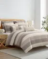 Levtex Sand Stripes Textured 3-pc. Comforter Set, Full/queen In Neutral