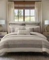 Levtex Sand Stripes Textured 3-pc. Comforter Set, King/california King In Neutral