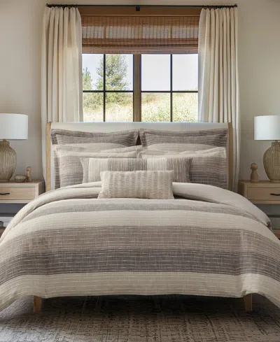 Levtex Sand Stripes Textured 3-pc. Comforter Set, King/california King In Neutral