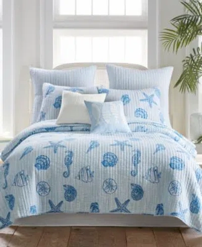 Levtex Sandy Cove Reversible 3 Pc. Quilt Sets In Blue