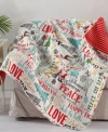 Levtex Santa Claus Quilted Throw In White