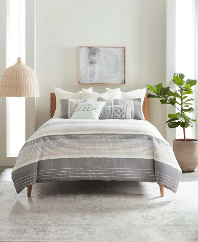 Levtex Santander Textured 2-pc. Duvet Cover Set, Twin/twin Xl In Grey
