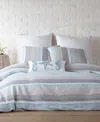 Levtex Santander Textured 3-pc. Comforter Set, Full/queen In Blue