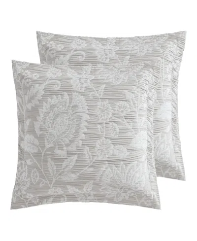 Levtex Sarrah 2-pc. Sham Set, European In Gray