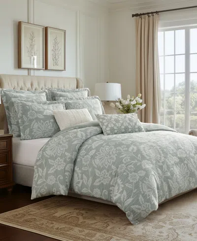 Levtex Sarrah Textured 3-pc. Comforter Set, Full/queen In Green