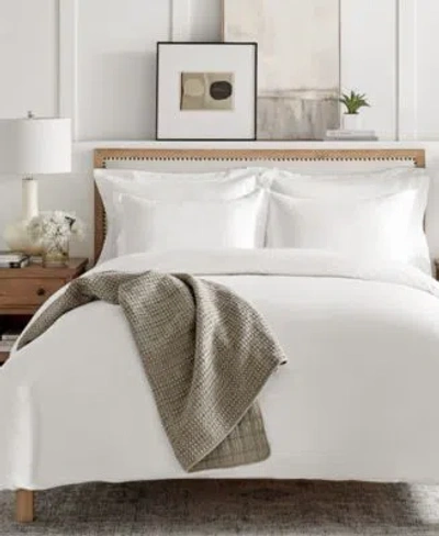 Levtex Sateen Textured Duvet Cover Sets In White