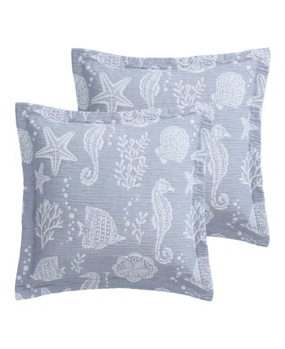 Levtex Seaside Charm 2-pc. Sham Set, European In Blue